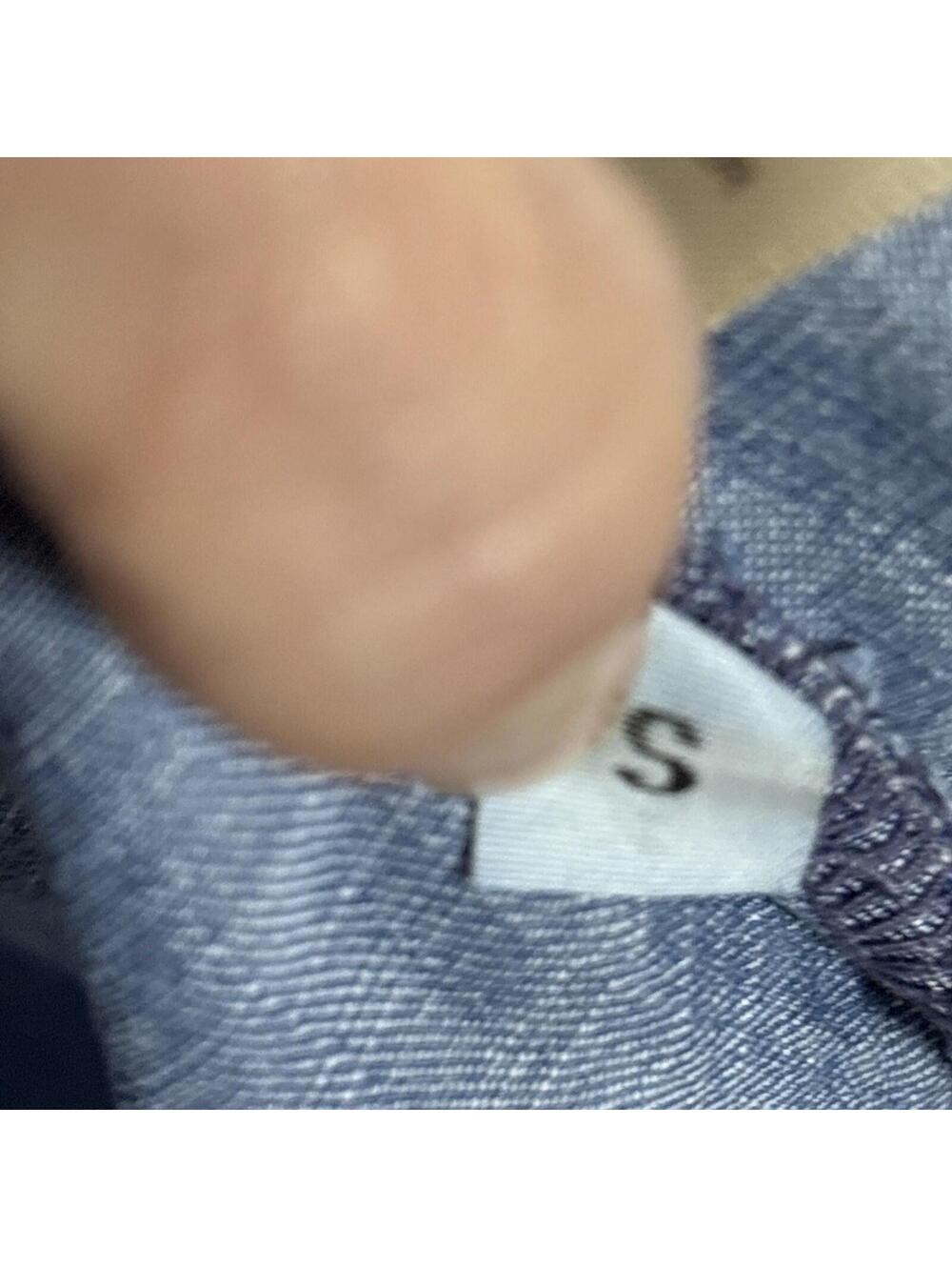 Anthropologie Cloth & Stone Chambray Split Back High Low Blouse Small Boho - Picture 9 of 12